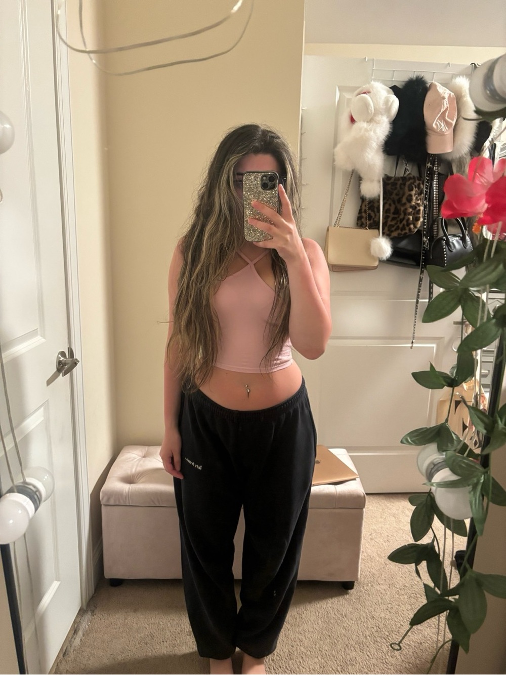 Divided Pink crop top